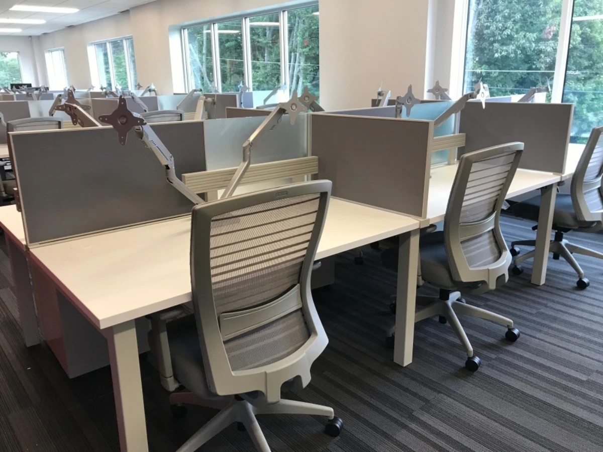 Client space with oxygen desking and natick seating md