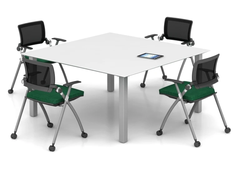 Day to day square table with stow seating md 1