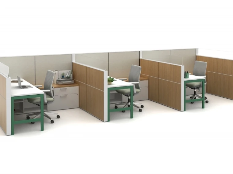 Matrix workstations with 24 laminate tiles md 1