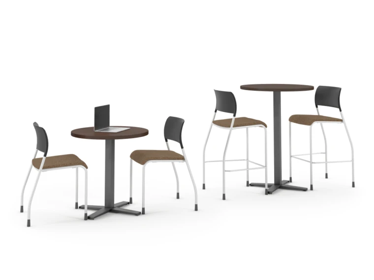 Pierce stool and side chairs with cafe tables md
