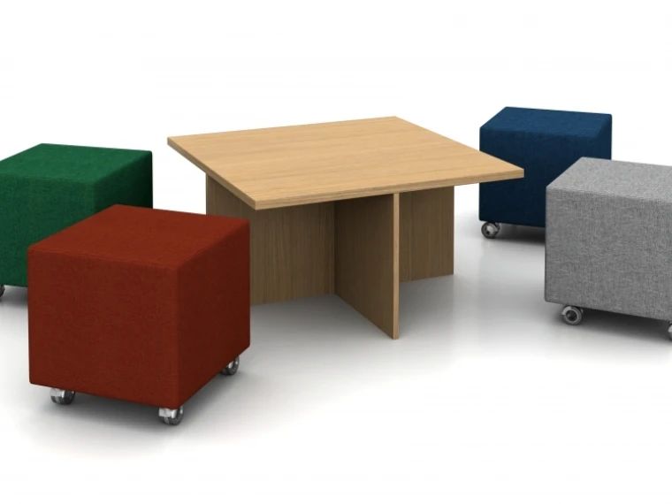 Volker seating with nesting table md 2