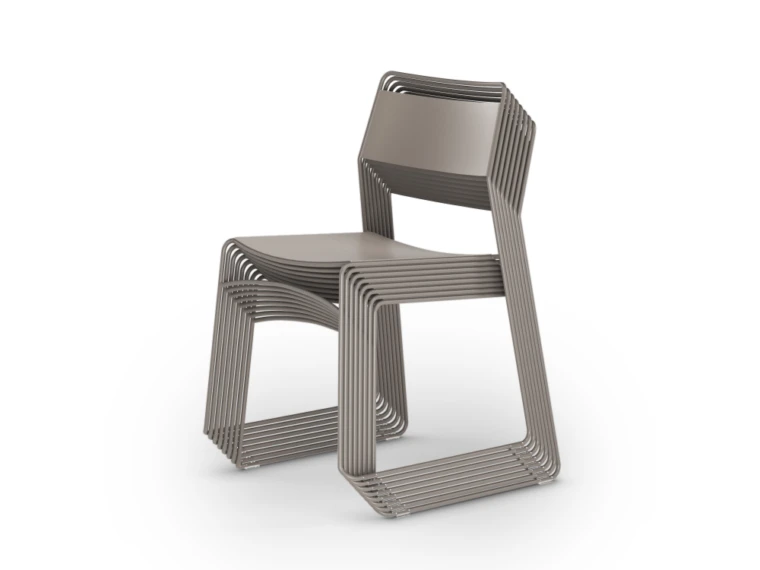 Mesa stacking chair stacked 8 high 2 md
