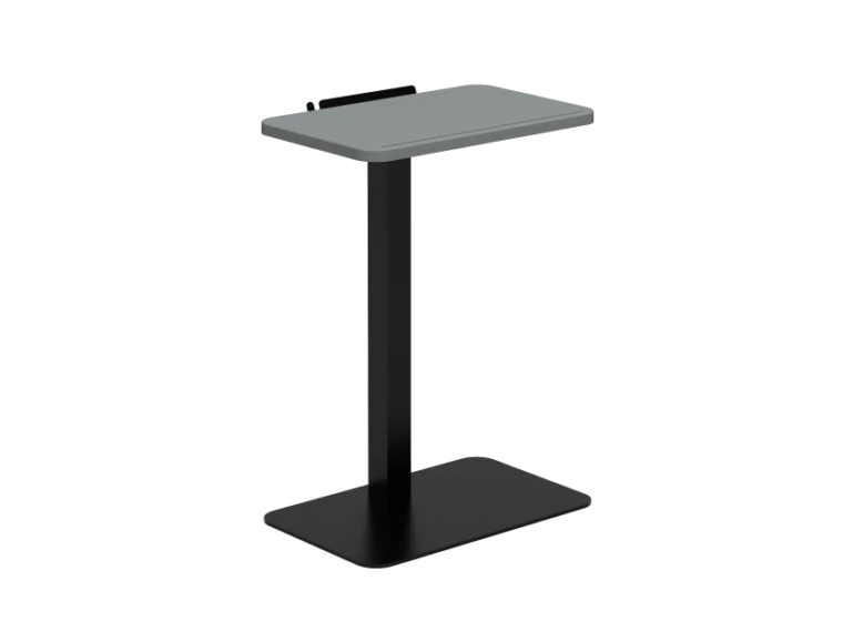 Laptop table with shark grey top and black base md