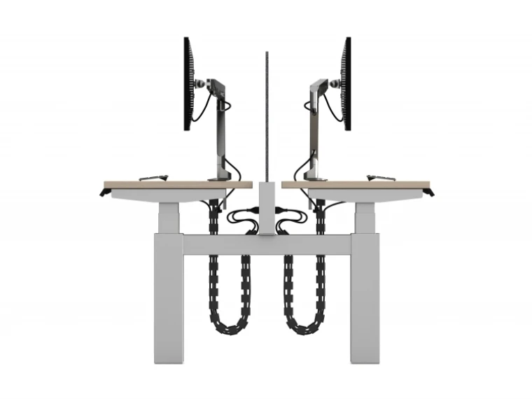 Encounter powerbench with h leg base side view with vertical wire manager md