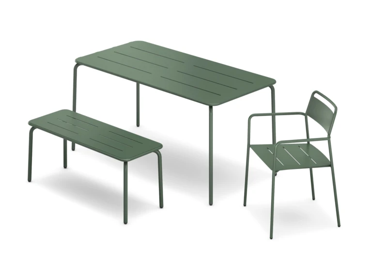 Cascades dining table bench and dining chair lg