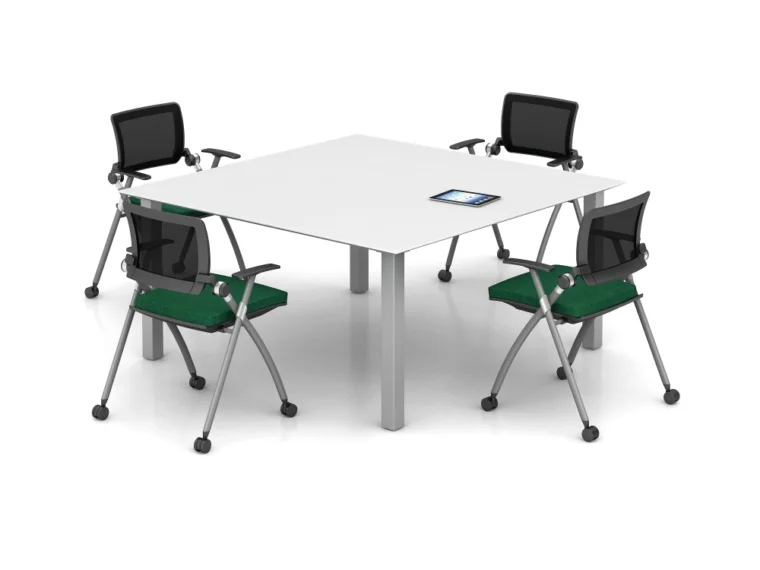 Day to day square table with stow seating md 1