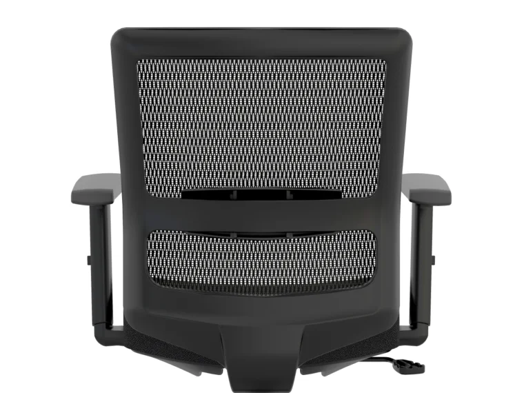 Revere task seating lumbar detail in down position md