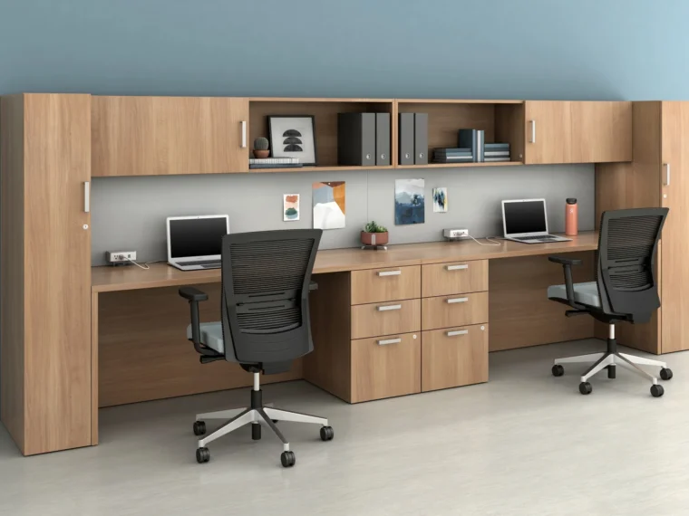 Calibrate casegoods shared private office with Upton