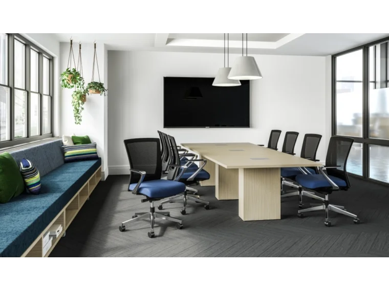 Upton with fixed arm with a calibrate conference table md