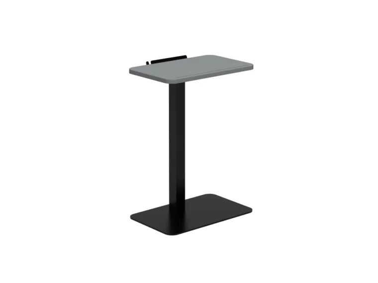 Laptop table with shark grey top and black base md