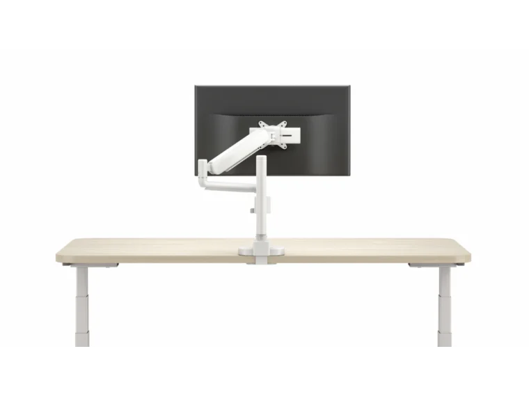 Performance series monitor arm single arm in white back view md