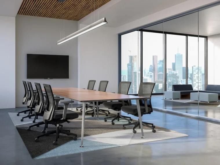 Conference room with day to day table upton seating and lb lounge web