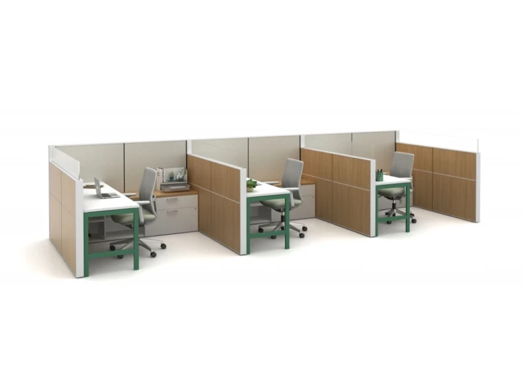 Matrix workstations with 24 laminate tiles md 1