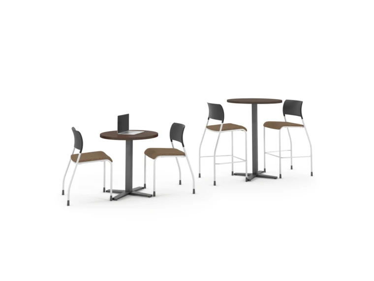 Pierce stool and side chairs with cafe tables md