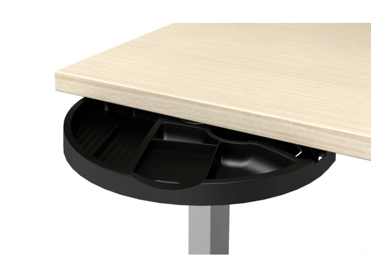 Radius jr under worksurface spin out drawer md