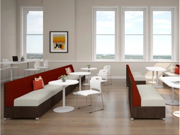 Lb lounge with double and single disc base day to day table md