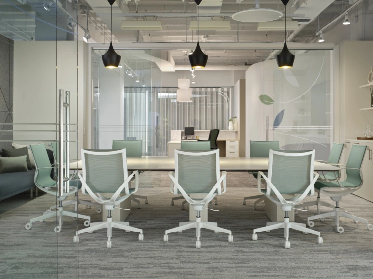 Roya seating shown in conference setting web