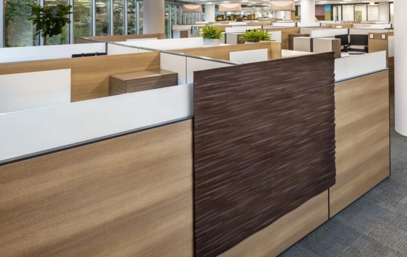 Client space with matrix and custom accent piece md