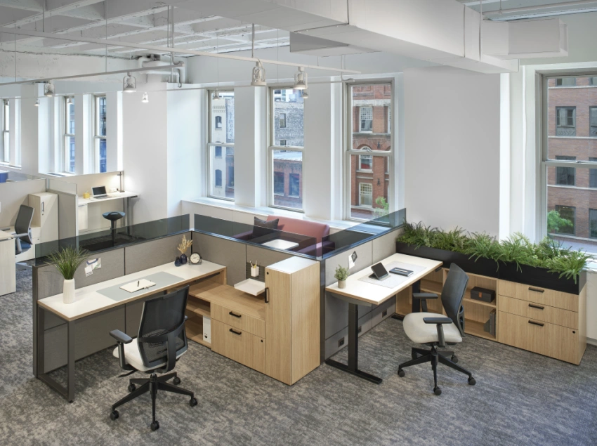 Neocon 2024 matrix 6x6 offices with nv lounge respite area md 1