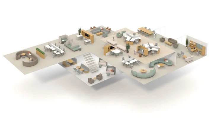 Floorplate showcasing the ais lounge collection md 1