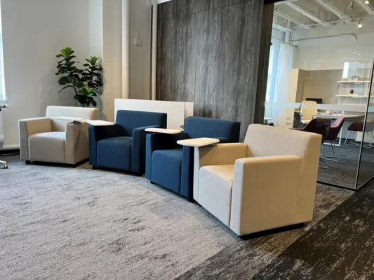 Neocon 23 ancillary lounge hkr with tablet arm md