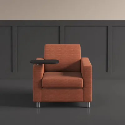 Nv club chair with tablet arm md