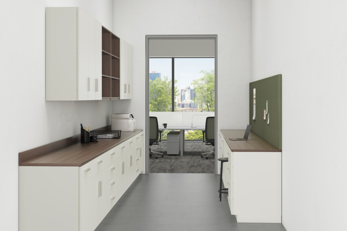 Floor-to-ceiling storage room casework