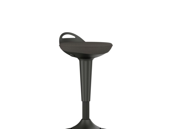 Rutland Perch Black Fabric Front 3 Quarter View