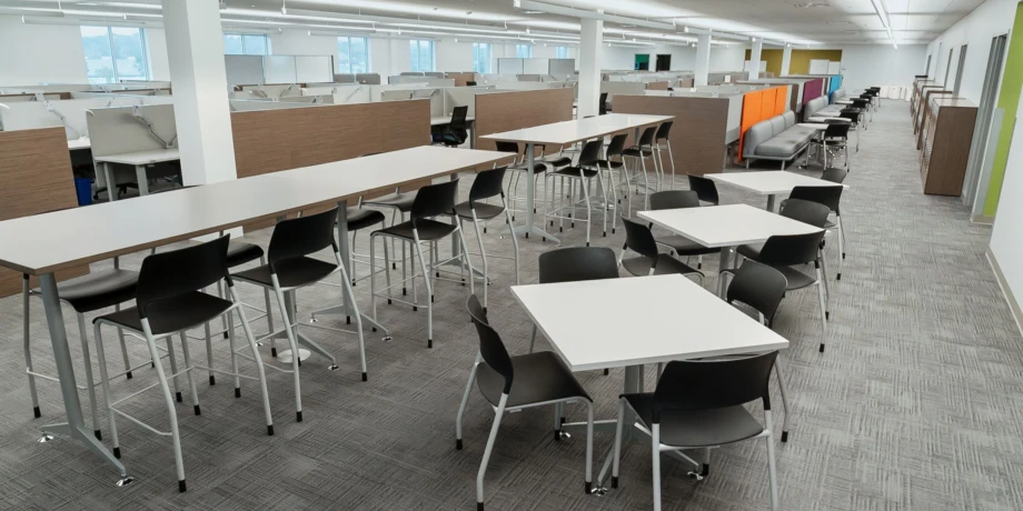 Client space day to day tables with pierce stool and side seating lg