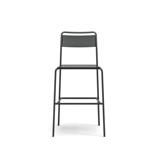 ARMLESS BAR STOOL BLACK FRONT R0 FINAL