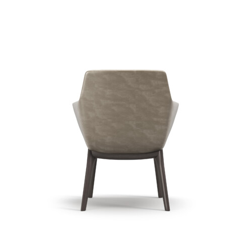 Ardyn Low Back Render White Sweep Wood Leg Back