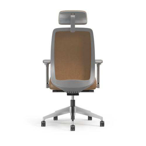EXEC ALUMINUMBASE LEATHER GREY BACK R0
