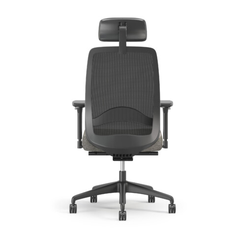 EXEC PLASTICBASE MESH ALLBLACK LUMBAR BACK R0