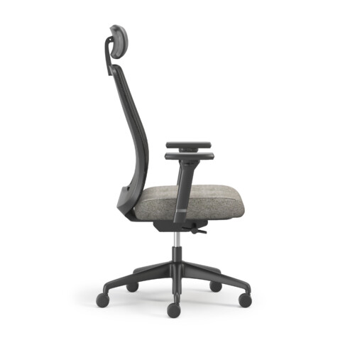 EXEC PLASTICBASE MESH ALLBLACK LUMBAR SIDE R0