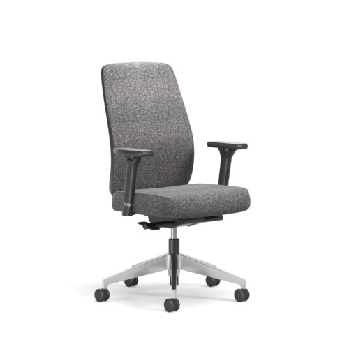 HB ALUMINIUMBASE UPHOLSTERED BLACK 3 Q R0