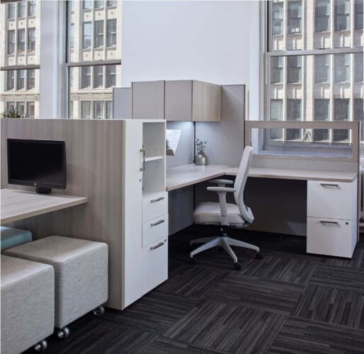 Matrix with calibrate storage and volker cubes in the nyc showroom lg 1