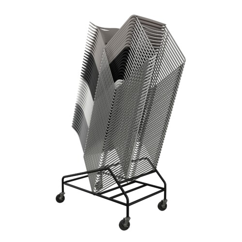 Triad stack seating 40 high on dolly md 2