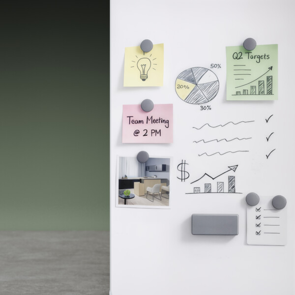 09 AIS R26 MIXER WHITEBOARD MACRODETAILS CLOSEUP MAGNETS