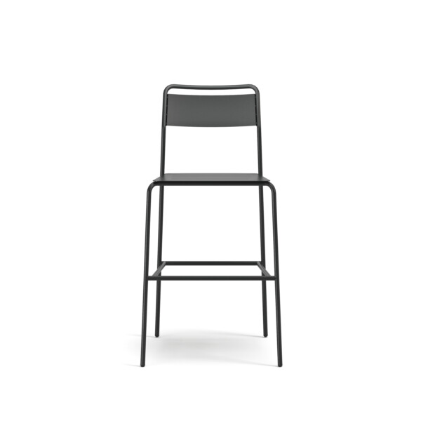 ARMLESS BAR STOOL BLACK FRONT R0 FINAL
