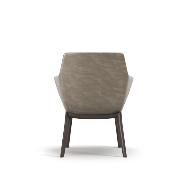 Ardyn Low Back Render White Sweep Wood Leg Back