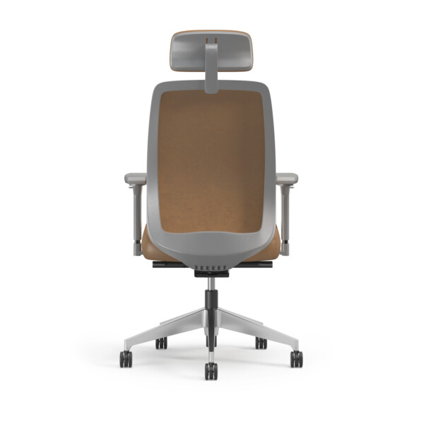 EXEC ALUMINUMBASE LEATHER GREY BACK R0