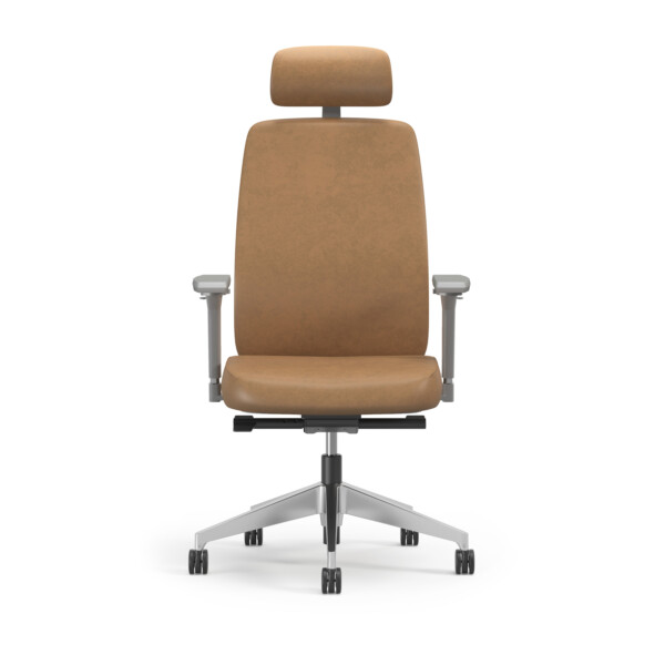 EXEC ALUMINUMBASE LEATHER GREY FRONT R0