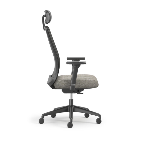 EXEC PLASTICBASE MESH ALLBLACK LUMBAR SIDE R0