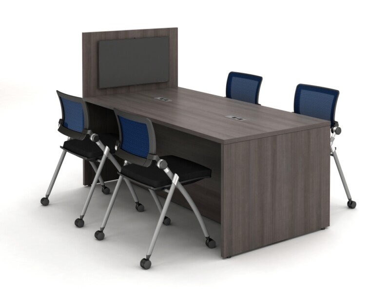 Calibrate conferencing with panel end for monitor mounting power incorporated with stow seating md