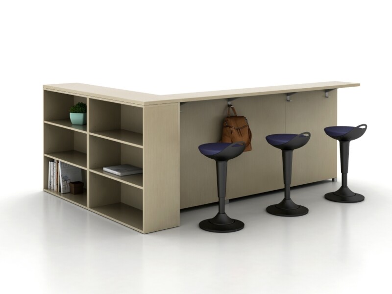 Lb ledge for lb lounge with calibrate storage bookcase md 1