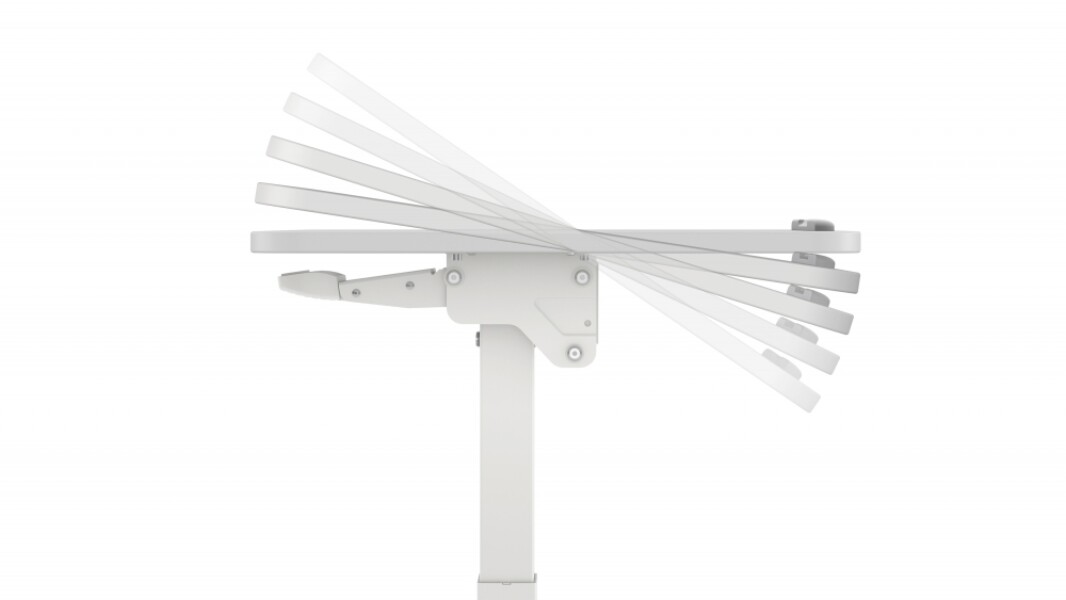 Sit to stand desk tilt detail md